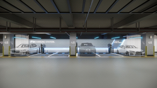 서울 파르나스호텔 BMW 차징 스테이션. BMW코리아 제공